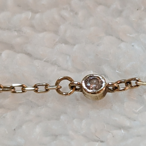 jcpenney Jewelry Gold K Real Diamond Ankle Bracelet 1g 9in Can Extend Out 10in Poshmark